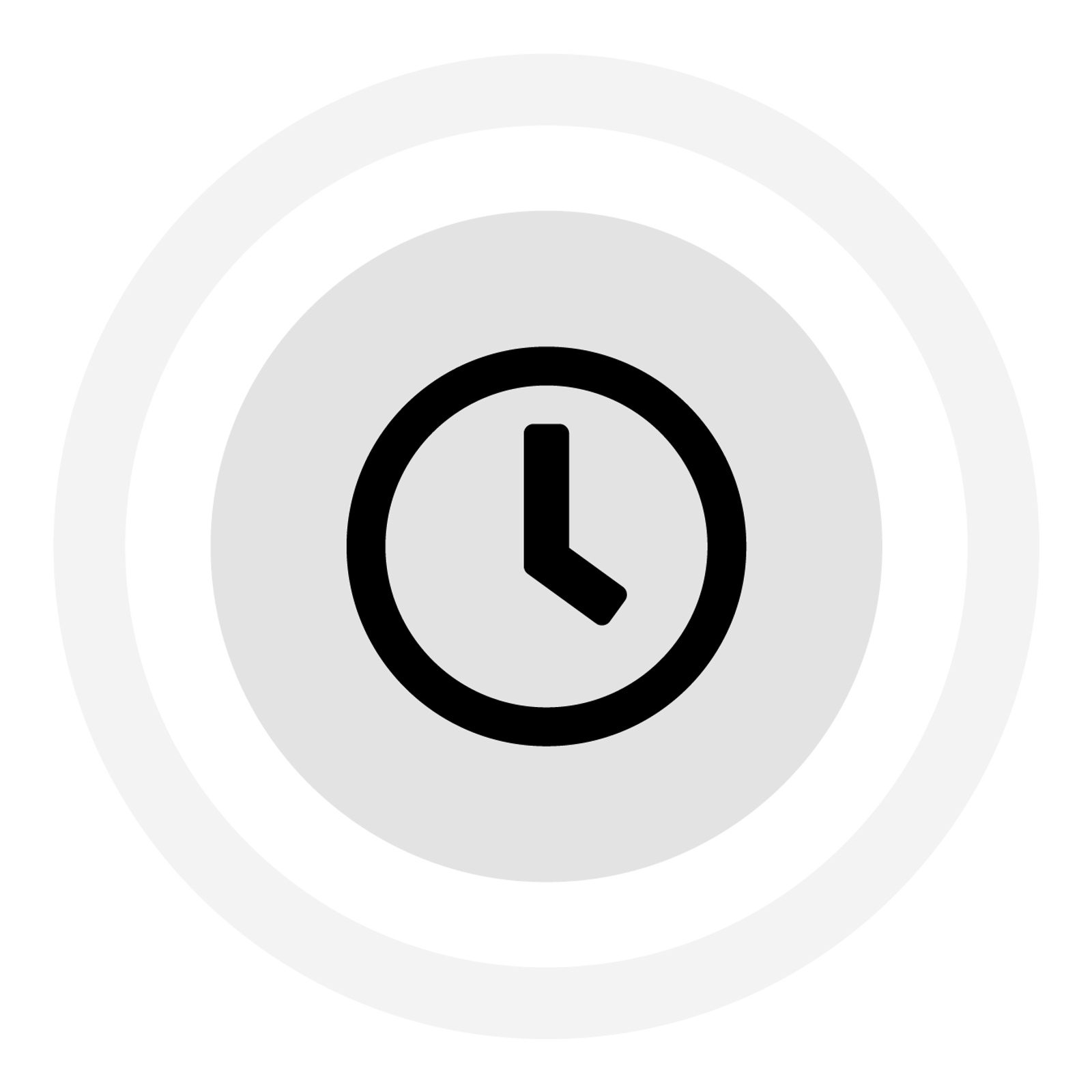 Sort urikon på grå baggrund